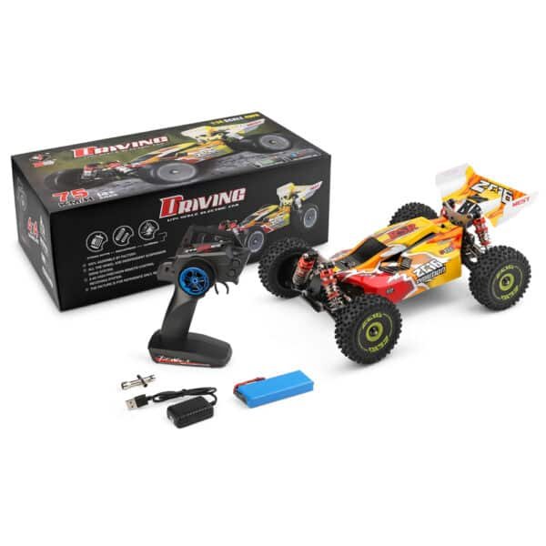 Wltoys 144010 1/14 2.4G 4WD High Speed Racing Brushless RC Car Vehicle Models 75km/h Serveral Battery 5