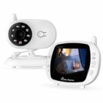 Baby Monitor da 3,5 pollici Videocamera Digitale LCD da 2,4 GHz con Monitoraggio della Temperatura, Visione Notturna e Funzione Interfono Bidirezionale