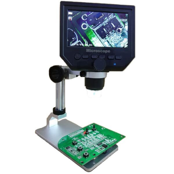 Microscopio Digitale G600 da 1-600X 3.6MP 4.3 pollici HD Display LCD Versione Aggiornata 2