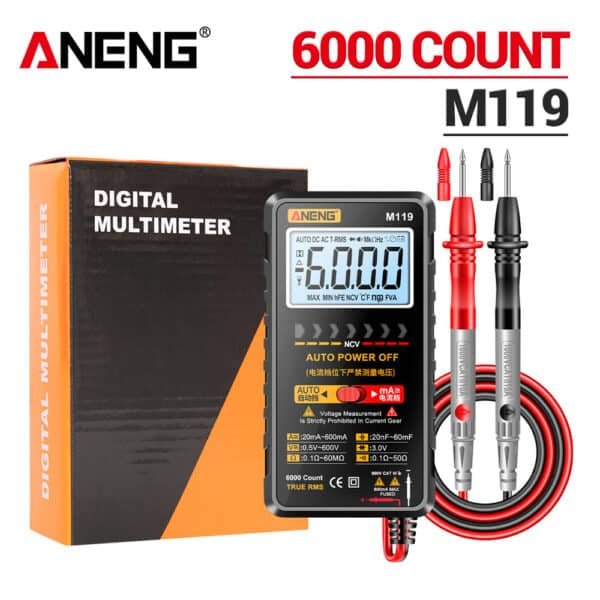 ANENG M119 Multimetro Digitale Portatile 6000 Conteggi Tester 6