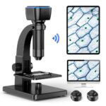 315W Microscopio Digitale Professionale a Doppia Lente HD 2000X WIFI, USB, per Saldatura, Funziona con Android, IOS e PC