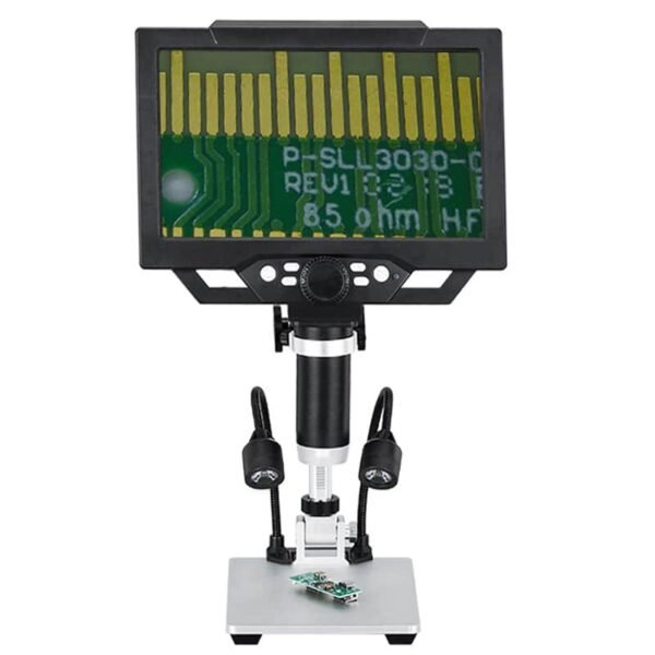 G1600 Microscopio con Monitor 9 Pollici da 12 Megapixel 1-1600X Continuo con Luce a LED 2