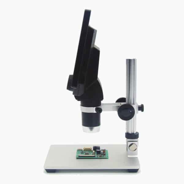 G1200 Microscopio Digitale con Monitor da 7 pollici a colori -1200X 12MP Lente di amplificazione continua con supporto in alluminio 5