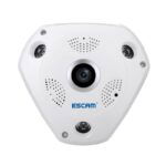 Telecamera 360° ESCAM Fisheye VR Shark QP180 960P IP WiFi Camera 1.3MP Visione Notturna a Infrarossi