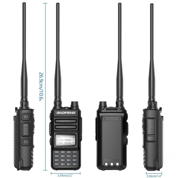 Baofeng UV-15R Ricetrasmettitore Portatile 10W 999 Canali Dual Band VHF/UHF 7