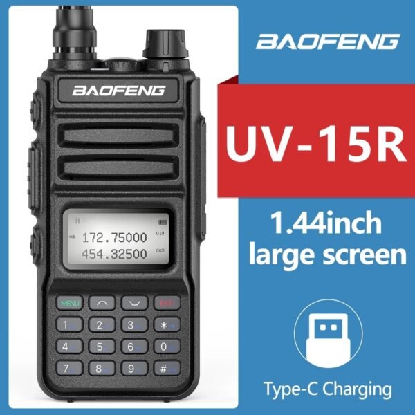 Baofeng UV-15R Ricetrasmettitore Portatile 10W 999 Canali Dual Band VHF/UHF 1
