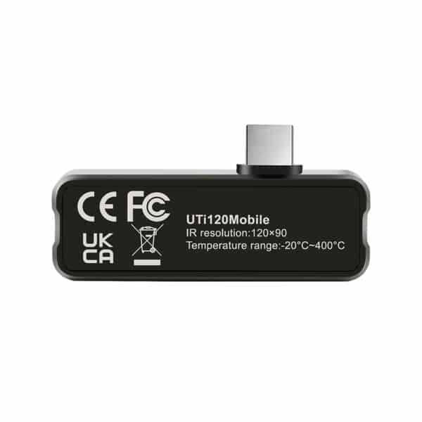 UNI-T UTi120 Mobile 120x90 Termocamera USB-C per Smartphone -20°C~400°C 1