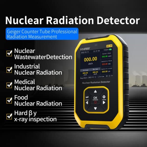 FNIRSI GC01 Contatore Geiger Rilevatore di radiazioni nucleari con display LCD, portatile 2