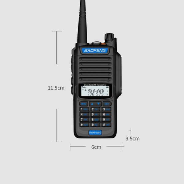 BaoFeng UV9R-AMG Ricetrasmettitore Portatile 10W Dual Band VHF/UHF IP68 Impermeabile 7