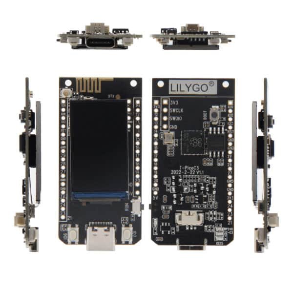 LILYGO® T-PicoC3 ESP32-C3 RP2040 con Custodia Wireless WIFI Bluetooth Modulo Dual MCU 1.14 Pollici ST7789V Display per Arduino 3