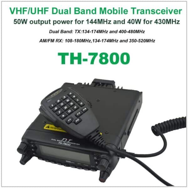 TYT TH-7800 Ricetrasmettitore Veicolare Dual Band VHF/UHF 50W 2