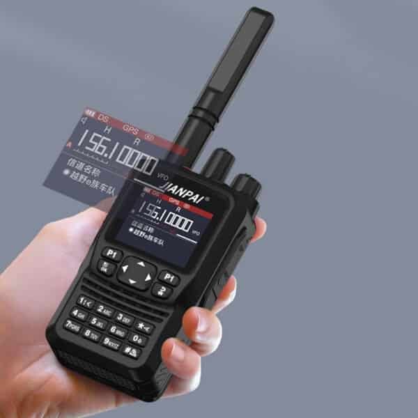 JIANPAI 8800 Plus Ricetrasmettitore Portatile 10W Dual Band GPS VHF/UHF 6