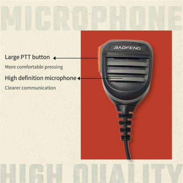 Baofeng Microfono PTT per BF-UV5R/888S/82 6