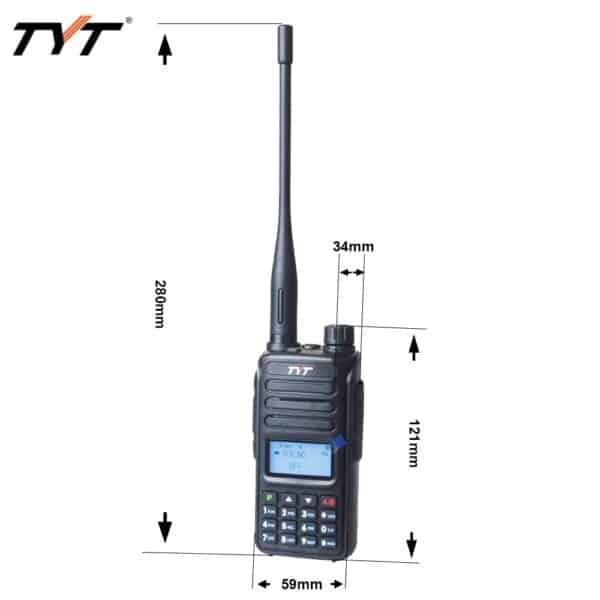 TYT TH-UV98 Ricetrasmettitore Portatile 10W 136-174/400-480MHz Dual Band 2