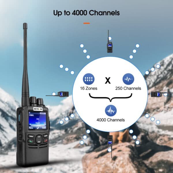 RETEVIS RB22 5W DMR UHF Mono Banda 400-480MHz 4000CH Digitale e Analogico 5