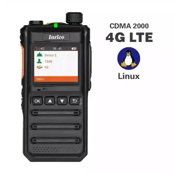 Inrico T640 4G LTE Network Radio Linux system 4000mAh walkie talkie with 1.77inch screen GPS Portable Global Call 2