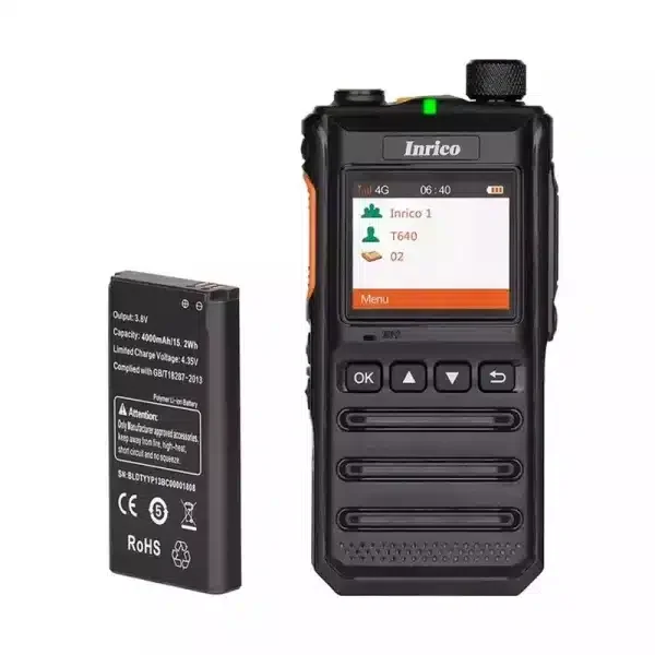 Inrico T640 4G LTE Network Radio Linux system 4000mAh walkie talkie with 1.77inch screen GPS Portable Global Call 3